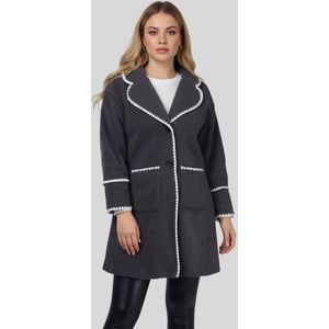 LapaPlus Wintermantel  donkergrijs