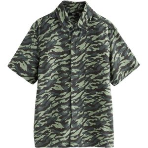 Next Overhemd  kaki / lichtgroen / donkergroen