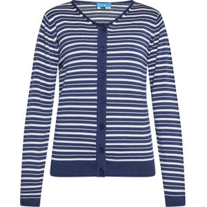 SANIKA Gebreid vest  marine / wit
