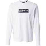 Napapijri - Box Logo - T-shirt - Met Lange Mouwen - 100% Katoen