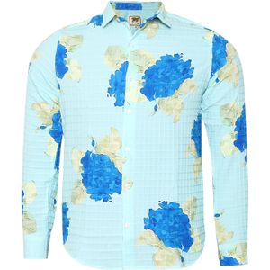 Campus Sutra Overhemd ' Hector '  blauw gemêleerd / gemengde kleuren