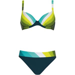 SUNFLAIR Bikini  turquoise / appel / neongroen / wit