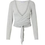 PIECES Top 'PCROYA'  lichtgrijs