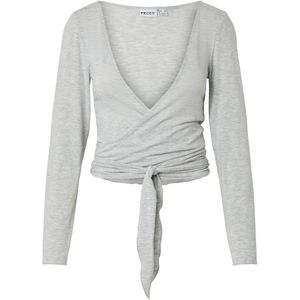 PIECES Top 'PCROYA'  lichtgrijs