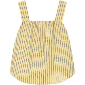 NORR Top  pasteelgeel / zwart / wit