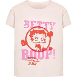 F4NT4STIC Shirt 'Betty Boop Official Fan Club Member'  pink / oudroze / rood