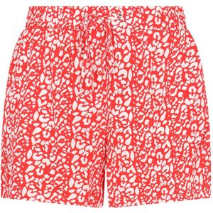 swirly Broek  rood / wit