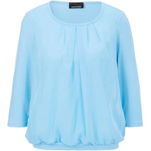Goldner Blouse  lichtblauw