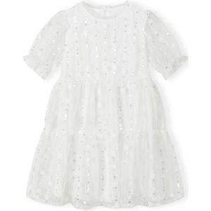 MINOTI Jurk  zilver / wit