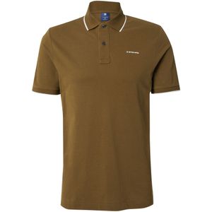 G-STAR Shirt  olijfgroen / wit