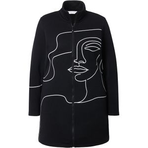 MIAMODA Gebreid vest  zwart