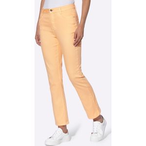 Capri Broek - Abrikoos - Katoen/Polyester/Lyocell/Viscose - Steekzakken