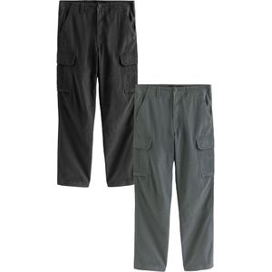 Next Cargobroek  donkergrijs / zwart