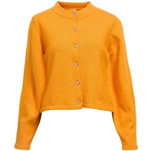 OBJECT Gebreid vest  oranje