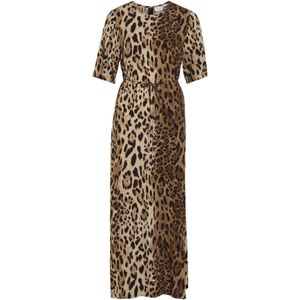 VILA Jurk 'Vilea'  bruin / lichtbruin / zwart