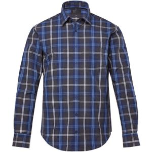 JP1880 Overhemd  antraciet / wit