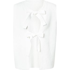 PIECES Gebreide bodywarmer  wit
