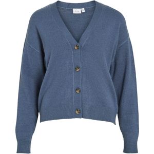VILA - VIRIL - Gebreid Vest - Indigo