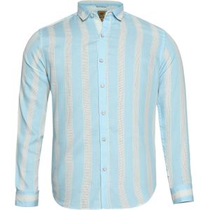 Campus Sutra Overhemd  lichtblauw / wit
