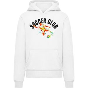 F4NT4STIC Sweatshirt 'Soccer Club Sport Fan Artwork'  geel / rood / zwart / wit