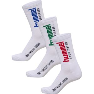 Hummel - hml3-PACK SOCKS SPORTSWEAR BIG - Sportsokken - Drie Kleuren