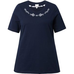 Ulla Popken Shirt  marine / offwhite