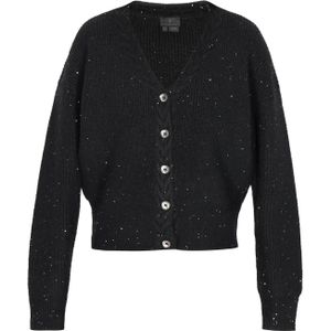 DreiMaster Klassik Gebreid vest  zwart