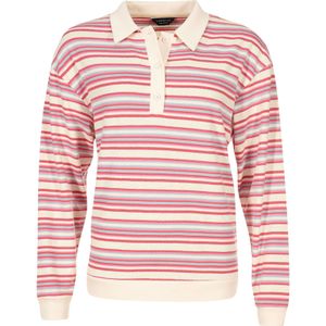 South Beach Trui 'Rugby'  lichtblauw / pink / donkerroze / wit