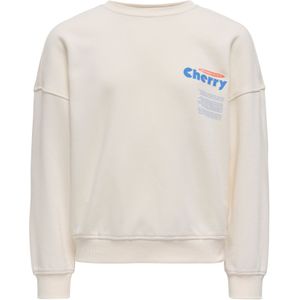 ONLY GIRLS Sweatshirt 'KOGPHILEA'  ecru / azuur / olijfgroen / cranberry