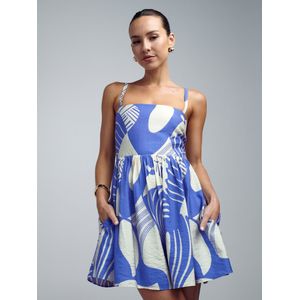 St MRLO Zomerjurk 'Lanah'  royal blue/koningsblauw / wit