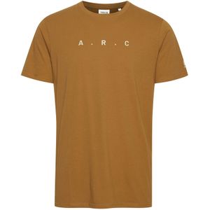 !Solid Shirt  bruin / wit