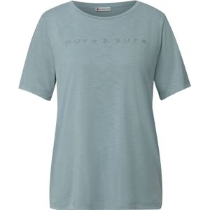 Street One - Shirt - Zwart - Silk-Look