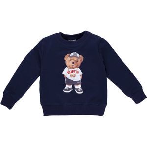 NINI Sweatshirt  navy / bruin / rood / wit