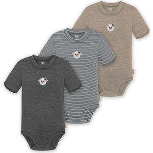 normani Rompertje/body 'Tihoi'  grijs / taupe / antraciet