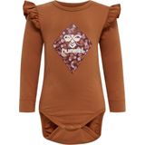 Hummel - Cilja - Meisjesbody - Lange Mouwen - Jersey Stof - Gedrukt Logo