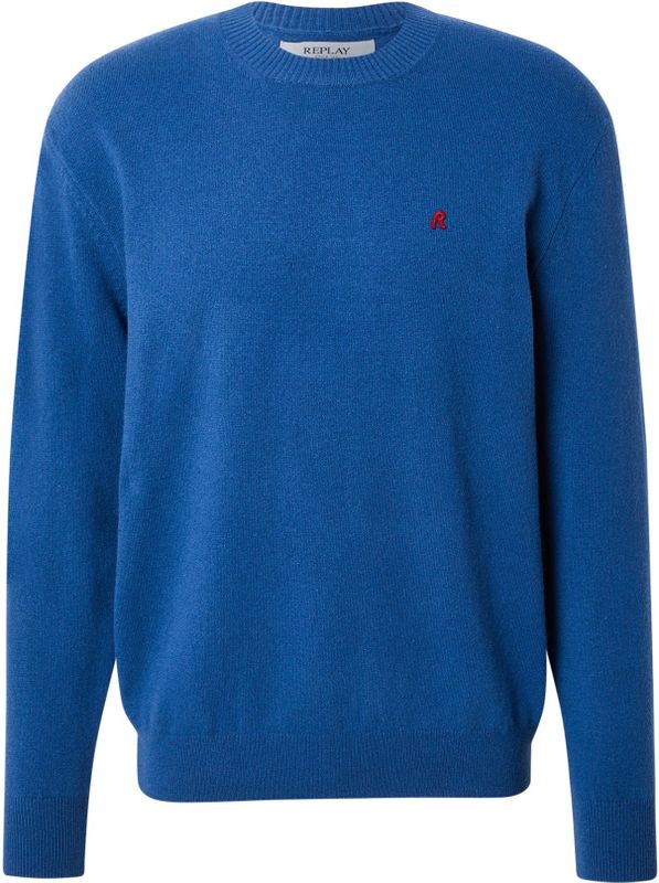 REPLAY - Trui - Royal Blue - Knitwear - Lange Mouw