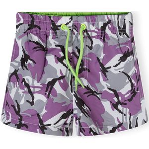 MINOTI Zwemshorts  grijs / lila / zwart / wit