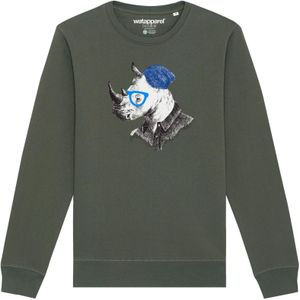 Watapparel Sweatshirt ' Nashorn '  kaki / gemengde kleuren