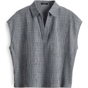 Blouse - Wijde Blouse - Katoen - All-over Patroon - Normale Pasvorm