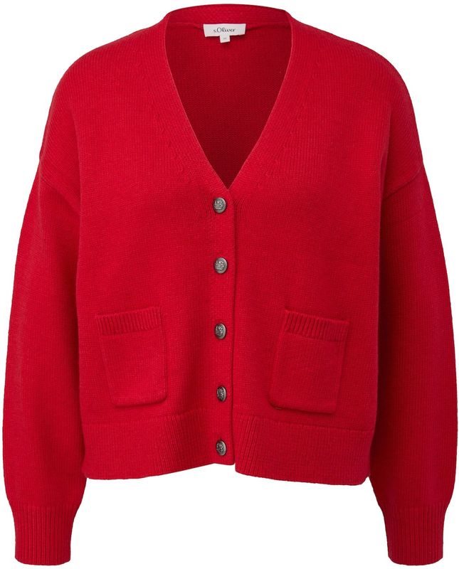 s.Oliver Gebreid vest  rood