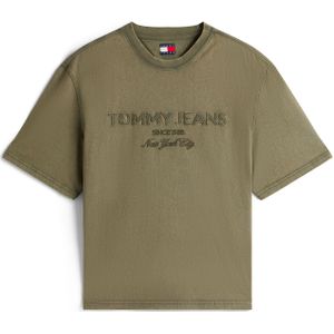 Tommy Jeans Shirt '90S NEW CLASSICS'  olijfgroen