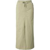 Roxy - Iconic Land - Midi Rok - Zwart - Middelzware Popeline Katoen-Elastaan