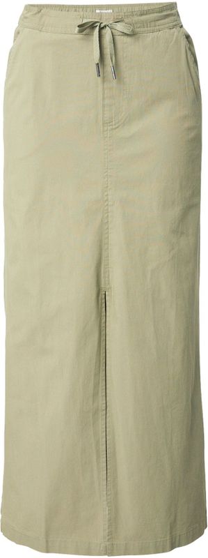 Roxy - Iconic Land - Midi Rok - Zwart - Middelzware Popeline Katoen-Elastaan