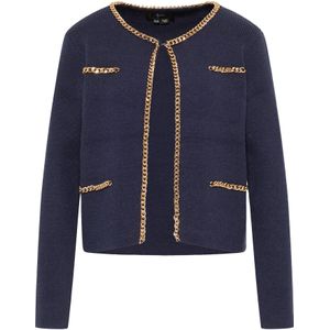 faina Gebreid vest 'Tuxe'  marine