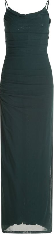 Slim fit avondjurk met kant