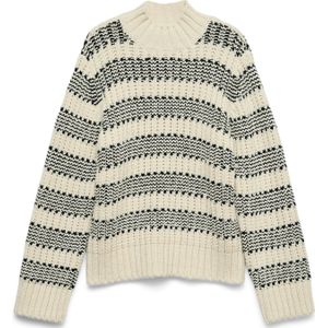 VERO MODA Trui 'VMSKYE'  crème / zwart