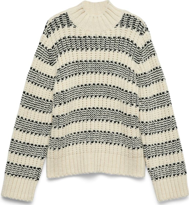 VERO MODA Trui 'VMSKYE'  crème / zwart