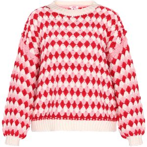 MYMO Trui  rosa / rood / wolwit
