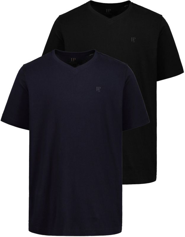 T-shirt - Effen - Katoen - 2 Pack - Kwartmouw