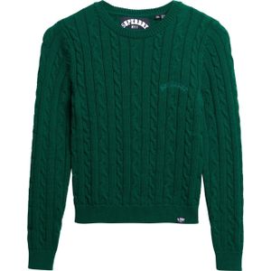 Superdry - Essentials Slim - Trui - Groen - Acryl